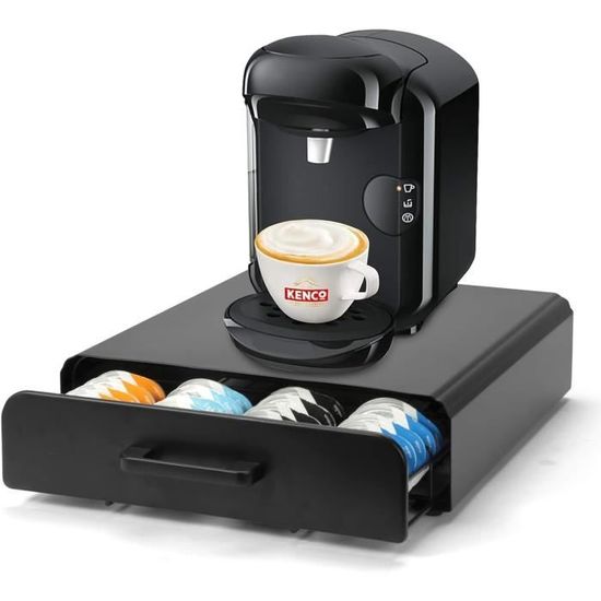 Porte-Capsules De Café Compatible,Coffee Capsules Stand Pour Rangement Capsule Nespresso,Plastique Porte Capsules Distributeur, Porte Capsules, Support De Dosettes De Café Adhésif Bricolage