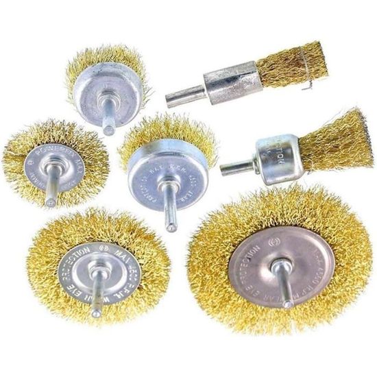 Ensemble De 3 Mini Brosses De Nettoyage – Métal (laiton) Et Nylon – Dégraissage