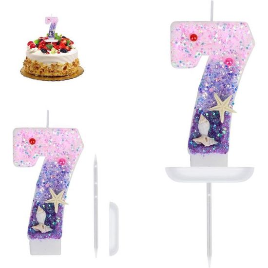 Gâteau D'anniversaire Et Bougies Avec Ensemble De Numéros D'âge