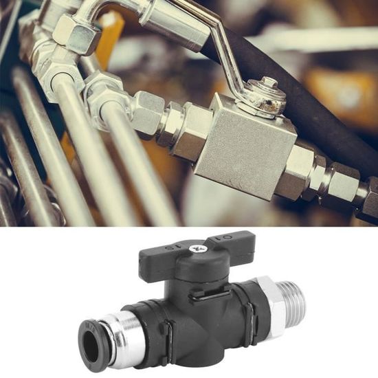 Vanne 1-2 Filetage Mâle À 8Mm Vanne De Contrôle De Tuyau Jardin Eau