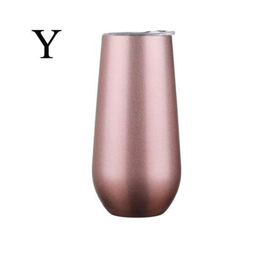 Tasse à vin, gobelet à champagne, acier inoxydable et résine pour la