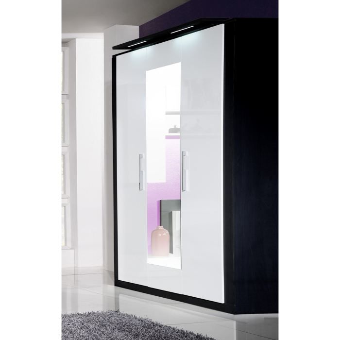 Scoop Armoire 3 Portes Avec Fronton Lumineux Achat Vente