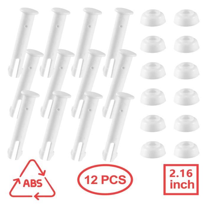 KIT PISCINE 48 goupilles de joint de piscine en plastique PCS et 48 joints en caoutchouc PCS pour piscines de 13 à 24 pi ke1254
