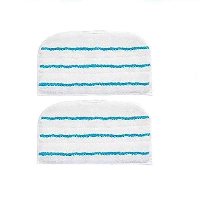Lot de 2 Lingettes Microfibres de Rechange pour les Balais Vapeur Black+Decker FSM1630 (Alternative à FSMP20). b04599