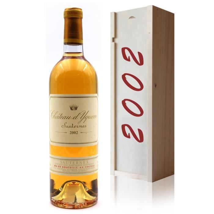 Coffret Château D Yquem 2002 Blanc 75cl AOC Sauternes