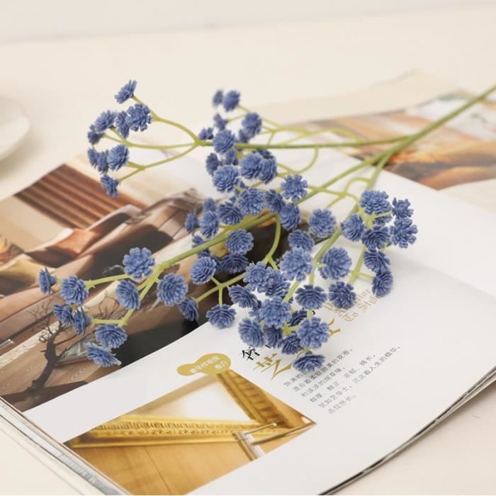 Décoration florale,Mini têtes de fleurs artificielles gypsophile,135,62cm,fausses plantes en Silicone,pour décoration - Type Purple