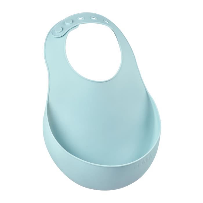 Béaba Repas Bavoir Silicone Vert Clair