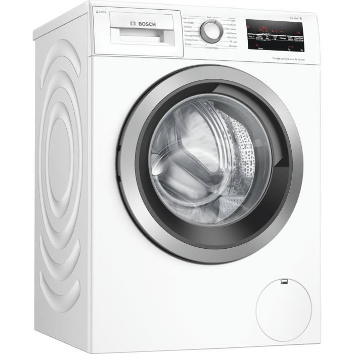 Lave-linge Hublot 9Kg BOSCH WAU28S09FF Blanc