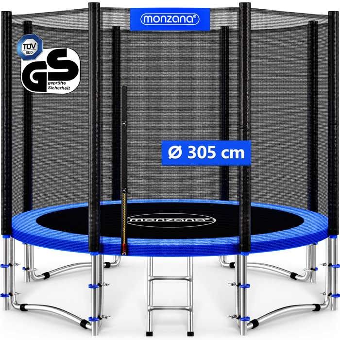 Trampoline Ø 305cm -pack complet avec filet de sécurité Certification TÜV SÜD GS