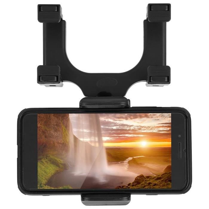 Fydun Support GPS Support universel de rétroviseur de navigation GPS de voiture Support de support de téléphone portable