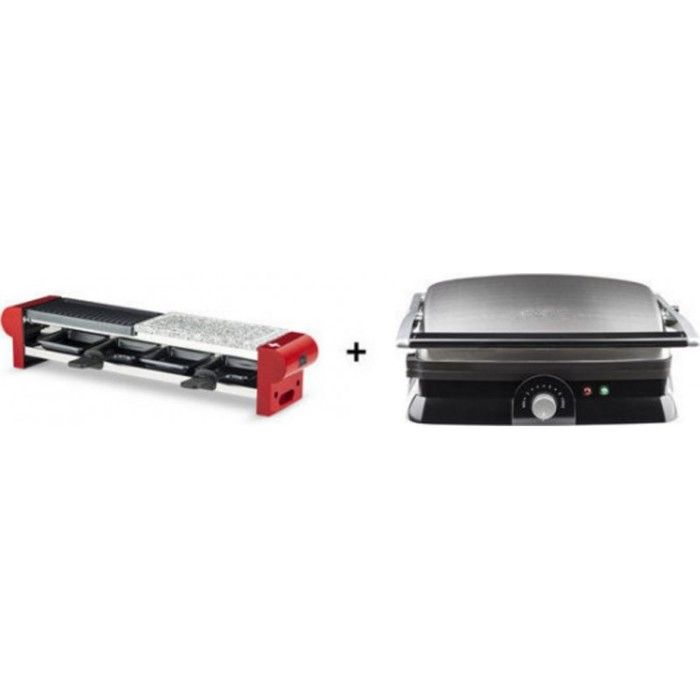 RP4 APPAREIL A RACLETTE PIERRADE + GR20 PLANCHA GRILL ET PANINI