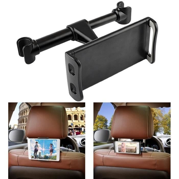 JRing 10pcs Support de voiture pour Tablette/Téléphone Véhicule Réglable 360° Rotative à L'arrière du siège-Noir