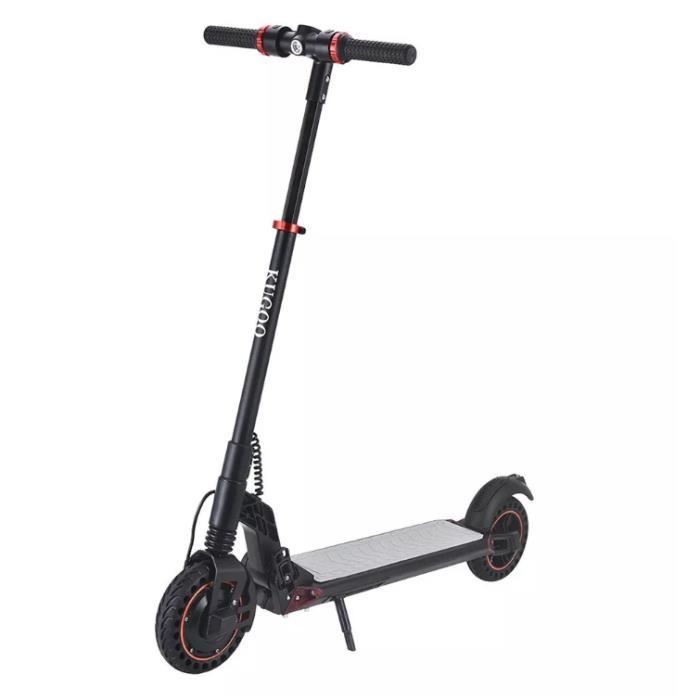 Trottinette Électrique Pliable KUGOO S1 Plus 350W Moteur Batterie 7,5Ah Écran d'affichage LCD-3 Modes de Vitesse NOIR
