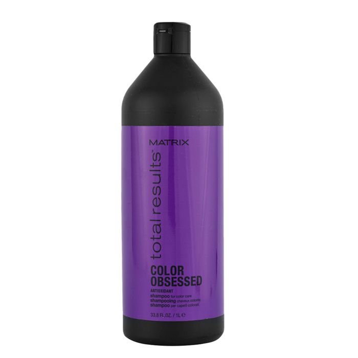 OBSESSED COLOR TOTAL RÉSULTATS Matrice Shampoo. Shampooing pour cheveux colorés qui protège et prolonge la beauté de la coloration p