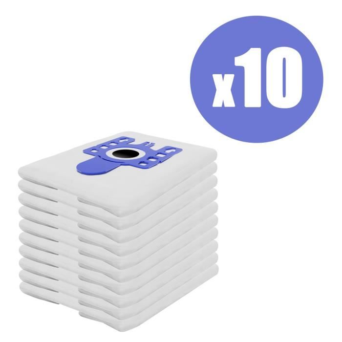 Sacs d'aspirateur pour Miele Complete C3 Silence 10 pièces, synthétique