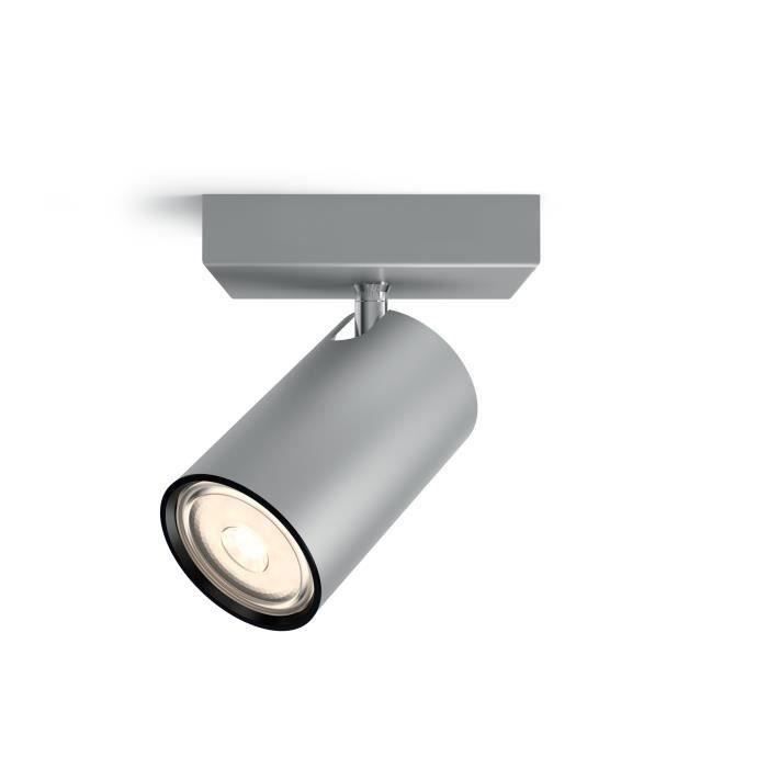 Philips myLiving 5059148PN, Surfaced lighting spot, GU10, 1 ampoule(s), LED, 220-240, Aluminium