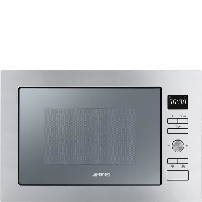 Smeg FMI425S, Intégré, Micro-ondes grill, 25 L, 900 W, boutons, Rotatif, Acier inoxydable
