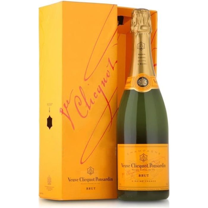 Champagne Veuve Clicquot Carte Jaune avec étui - 75 cl