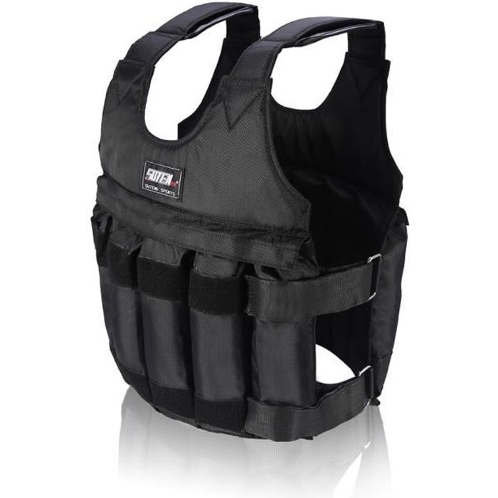 Gilet lesté de 50kg Max chargement d'exercice boxe entrainement d'exécution gymnase