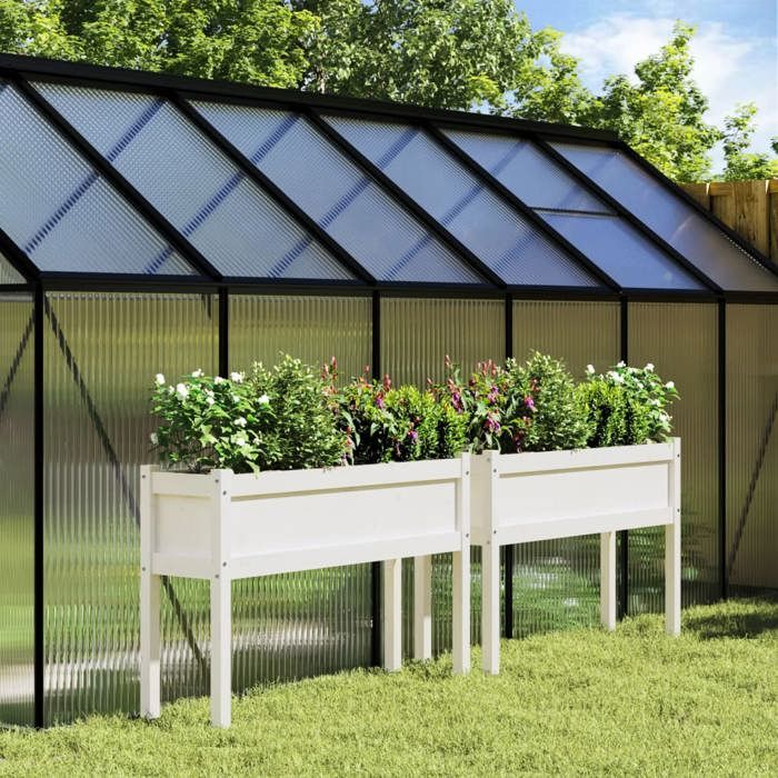 vidaXL Jardinières avec pieds - vue 2