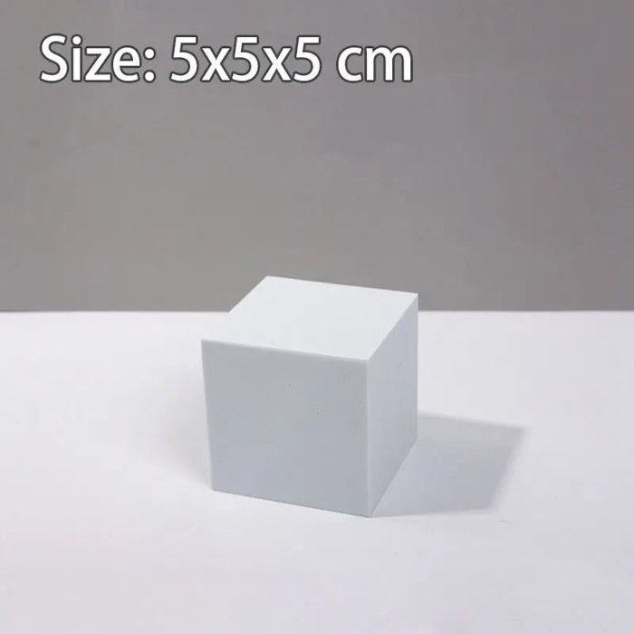 8 Formes Géométriques Mousse - Accessoires Photo Pro - Fond Studio Blanc - Pour Bijoux, Cosmétiques