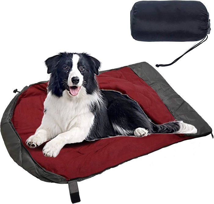 Lifeunion Sac De Couchage Pour Chien Avec Sac De Rangement Imperméable Chaud Et Pliable Pour Voyage, Camping, Randonnée