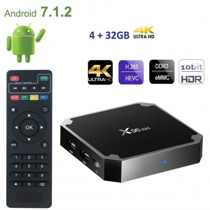 T9 Android TV Box – 4GB RAM/32GB ROM, RK3318 Quad-Core, WiFi 5GHz, Bluetooth 4.0, 4K H.265, HDMI E USB 3.0 - 4
