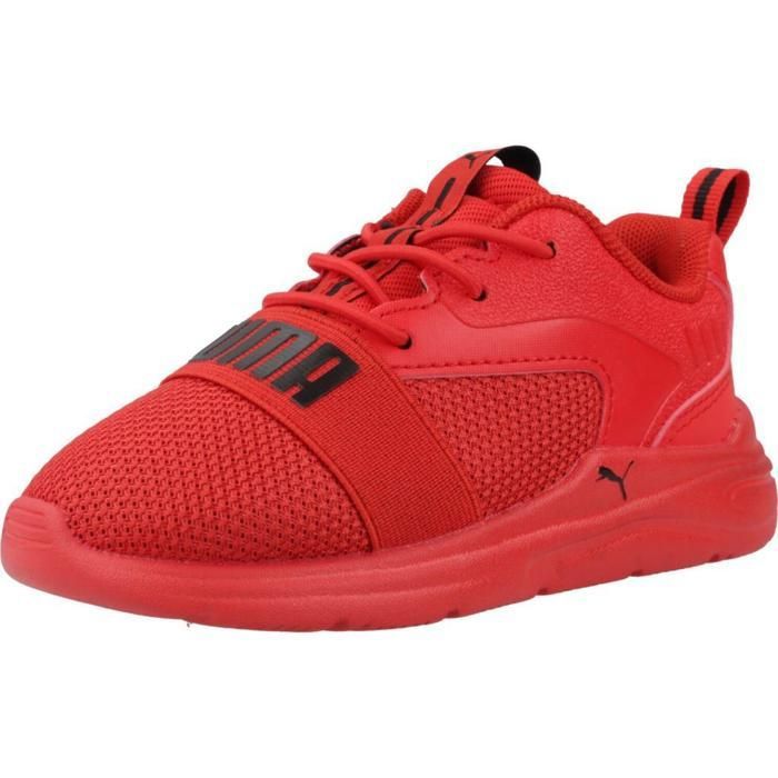 Puma Zapatillas Niño Modèle Chaussure Puma Modèle Soft Wired 2 Ac Inf - Coleur Rouge