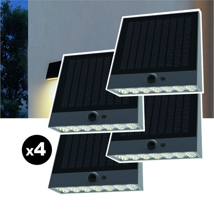 Lot de 4 lampes solaires Lot de 4 lampes solaires