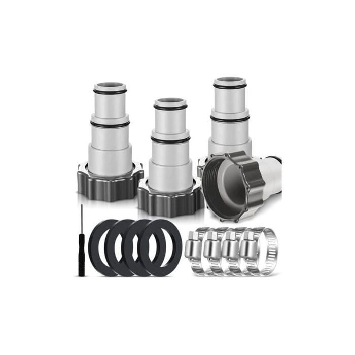 Kit Adaptateur Valve 4-en-1 Pour SUP, Kayak, Bateau Gonflable – Buses De Gonflage Universelles, Résistant à La Pression, Compact Et Léger