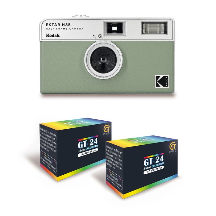 KODAK EKTAR H35 Caméra Vidéo Demi Format 35mm Réutilisable Sans Mise au Point Légère Facile à Utiliser + 2 Pellicules 35mm Couleur 24 Expositions Neuf - vue 4