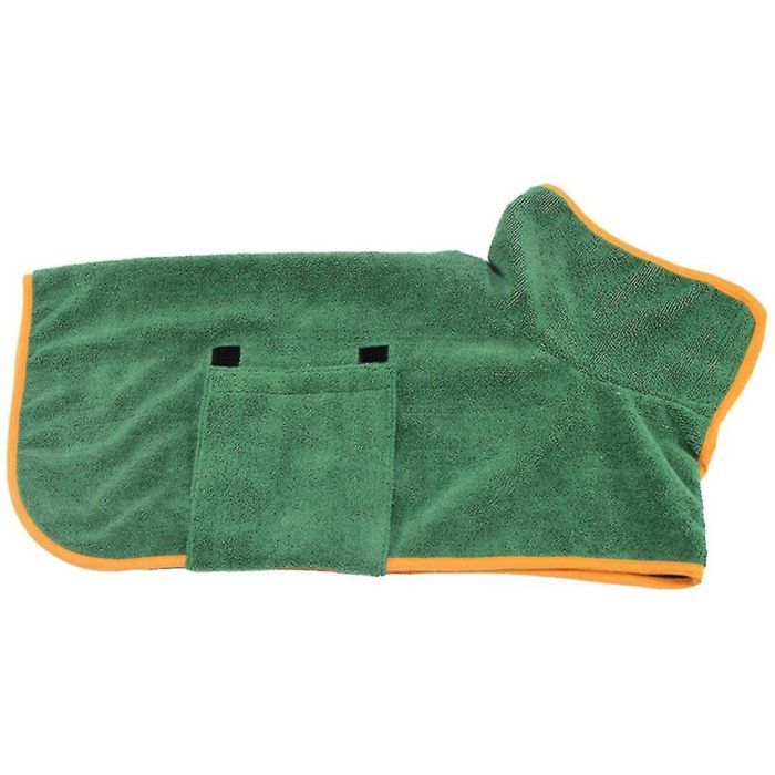 Peignoir bain chien microfibre – manteau séchage ultra-absorbant serviette animaux