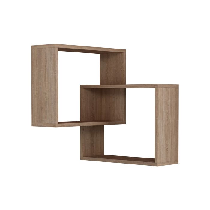 Étagère murale en bois Ring - 68 x 60 x 68 cm - Chêne de Sonoma Étagère murale en bois Ring - 68 x 60 x 68 cm - Chêne de Sonoma