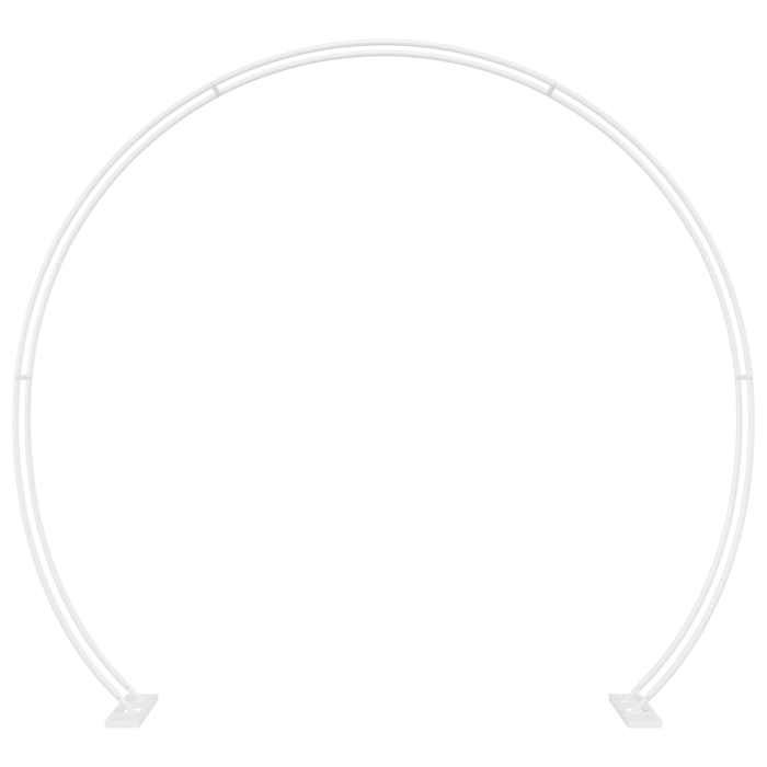 (Soldes dété)Arche de mariage 1PC - ZENCORE - Tonnelle de jardin - Blanc 223x45x201cmAcier P5068