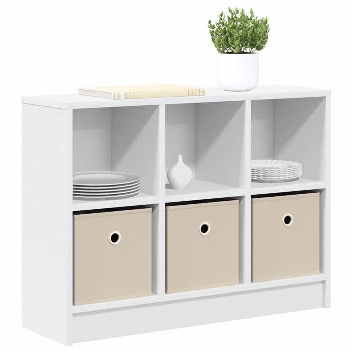 Stable&Durable - Blanc - Buffet & bahut - Buffet bas avec tiroir Blanc 735x225x535 cm - organisateur de salon HS666884367