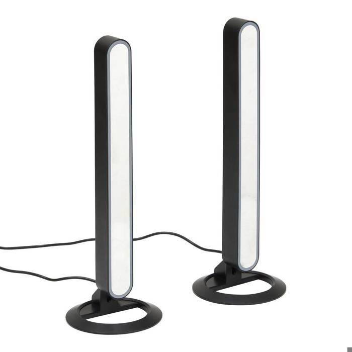 Lot de 2 barres lumineuses Maera H.30cm noir Lot de 2 barres lumineuses Maera H.30cm noir