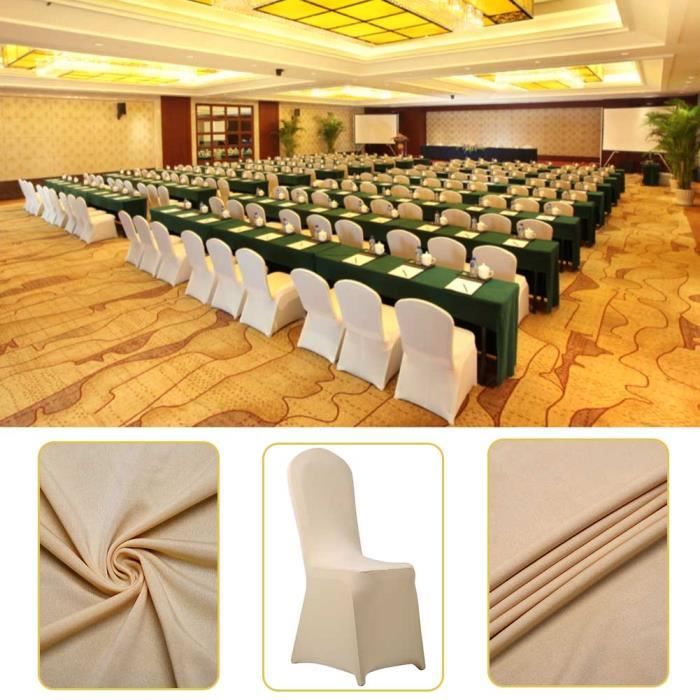 VEVOR Housses De Chaise Pliantes En Elasthanne Extensible, 100 Pcs Housses De Protection Universelle Amovibles Et