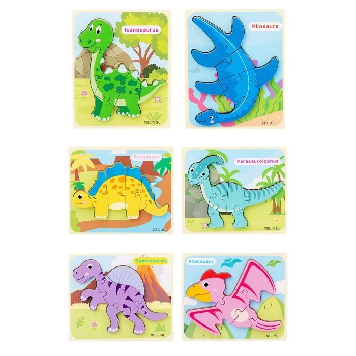 Enfant Puzzles En Bois Dinosaure Puzzles pour Les Tout-petits
