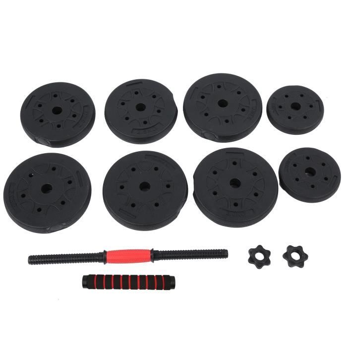 Haltères Réglables 20 kg – Set 4 En 1 (Haltère, Kettlebell, Support Pompes) – Fitness Maison