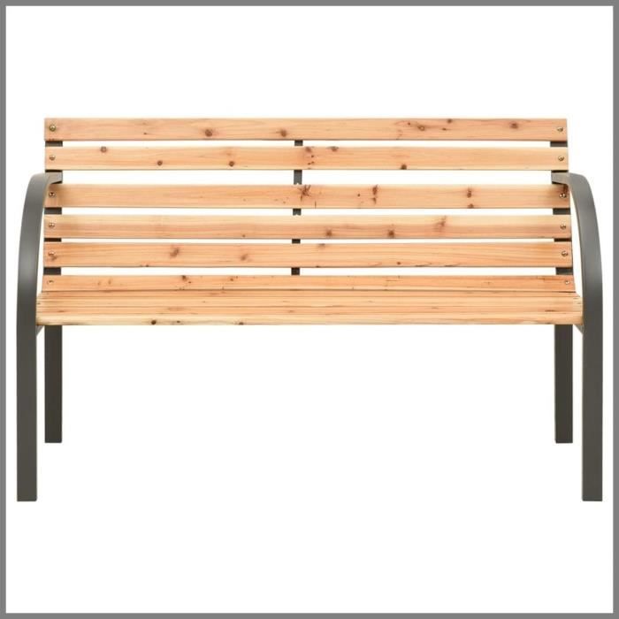 Banc Jardin Enfant 2 Places GIANTEX - Bois Sapin - 100kg Charge - Style Adirondack