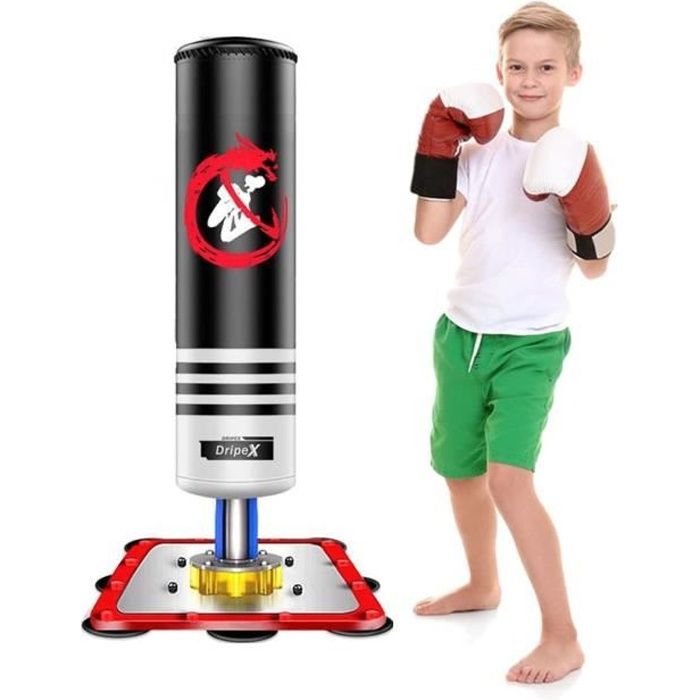 HOMCOM sac de frappe enfant Punching Ball Boxe sur Pied 3 en 1