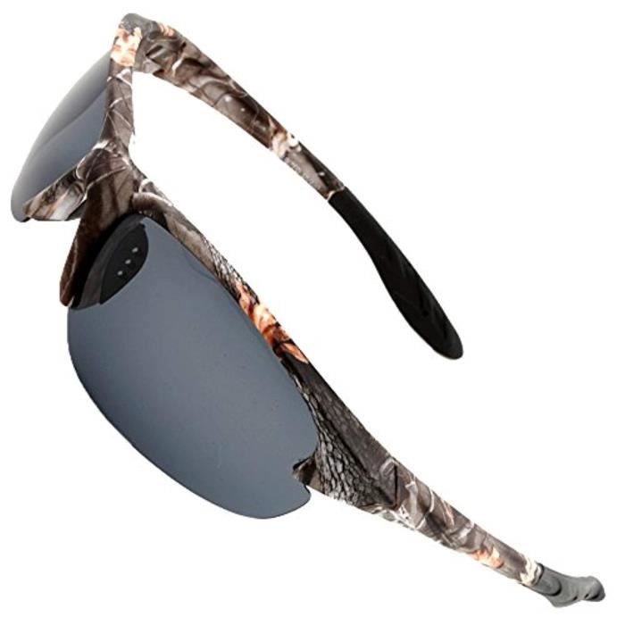 MOTELAN Polarized Outdoor Sports Sunglasses Tr90 Camo Frame for Driving Fishing Hunting Reduce Glare