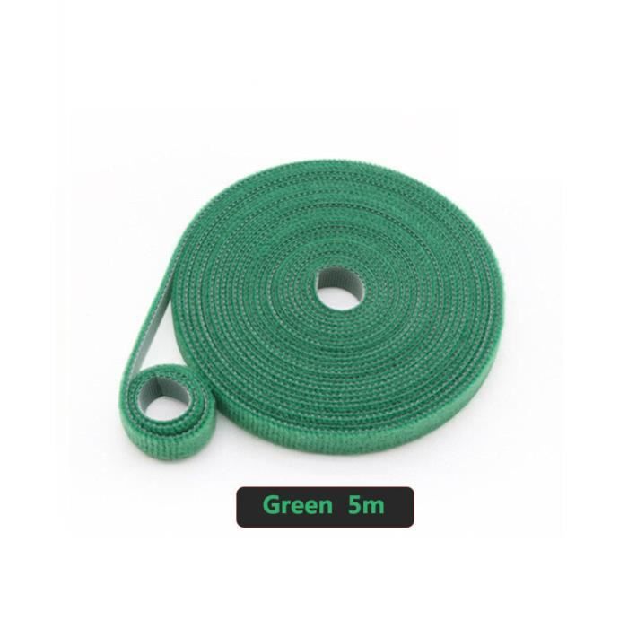 URAQT Attache De Câble, 10m×1.5cm De Large Attaches De Jardin Pour Plantes Bande De Fixation Réutilisable, Pour Plantes Grimpantes, Sangle De Câble Facile à Couper Pour Maison Bureau Jardinage (Noir