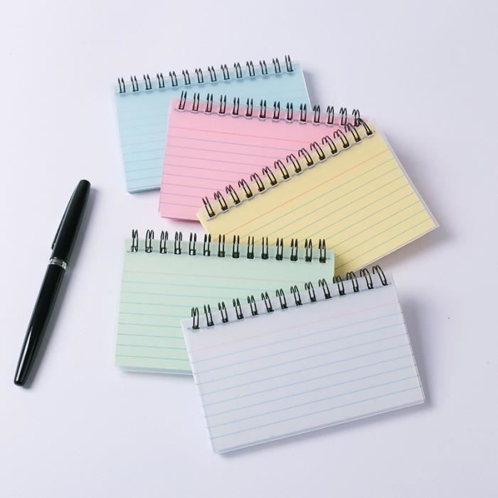 Lot De 150 Fiches Bristol Révision - Cartes Mémo Flash Avec Anneaux - Multicolores Pour Études - 11