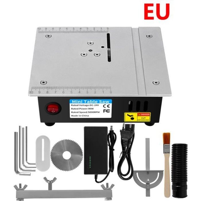 VEVOR Mini Scie à Table 4 Lames 10000tr/min Scie de Table Portable Multifonctionnelle électrique