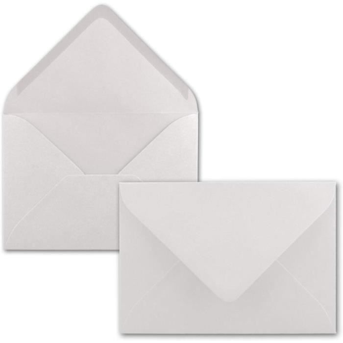 50X Enveloppes C6 - Couleur: Blanc Naturel - 11,4 X 16,2 Cm - Fermeture:  Gommée - Pour Papier A4, A5, A6 Et Pour Invitation[x387] - Cdiscount  Beaux-Arts et Loisirs créatifs