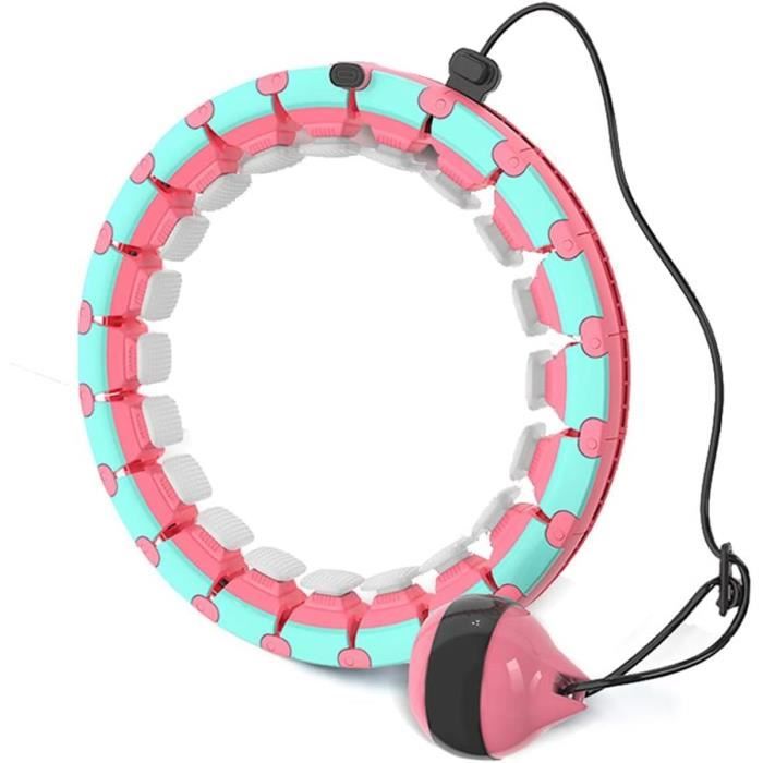Hula Hoop Lesté Intelligent Cerceaux De Fitness Pour Adultes Avec 24 Nœuds Détachables Et Balle