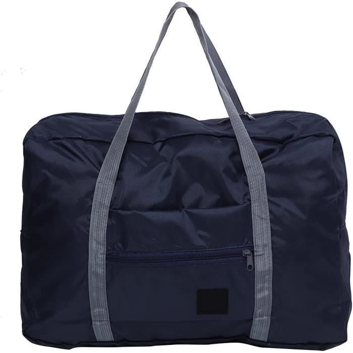 Sac De Voyage Pliable De Grande Capacite 2 Couleurs Impermeable Pour Le Sport Et Les Voyages 48 X 16 X 32 Cm Bleu u5639