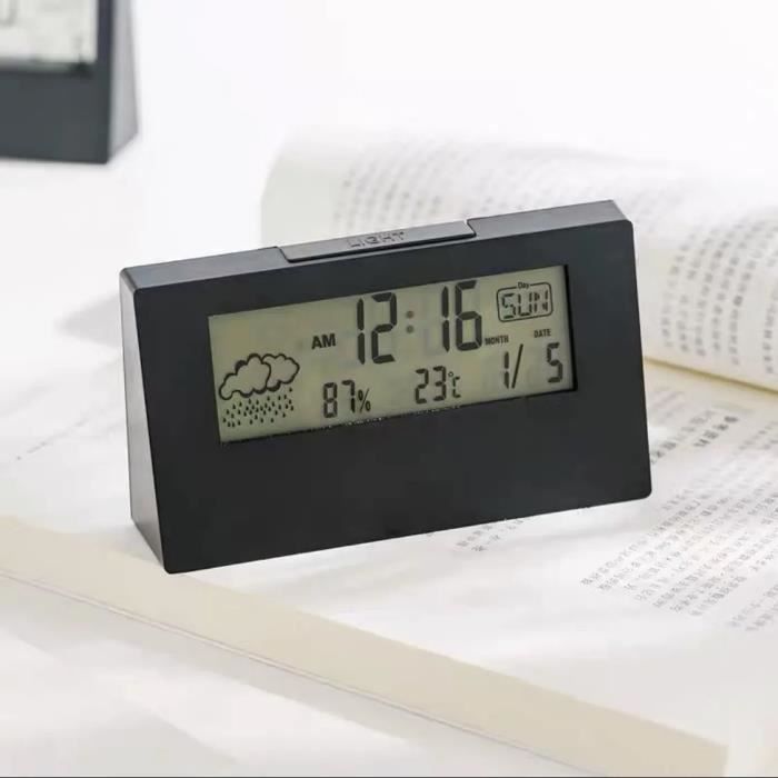 Réveil MARKSMAN SILICON Station Météo – Thermo, Hygro, Pour Bosch