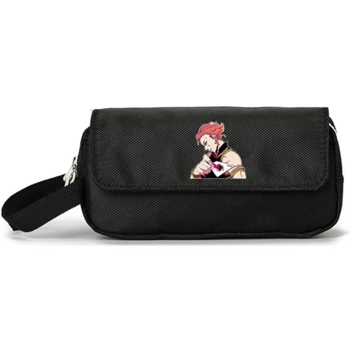Trousse D'impression Personnalisée - Hisoka Hunter - Rose - Cuir - Zippée - Enfant
